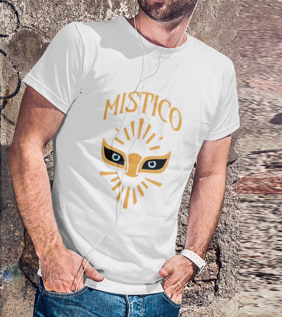 Mistico Luchador Eyes Mask Staring Lucha Libre Wrestling T-Shirt