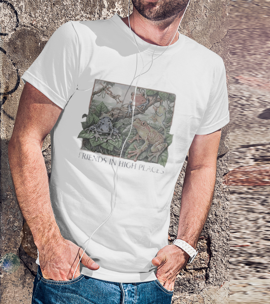 Friends In High Places Frog Nature Wildlife T-Shirt