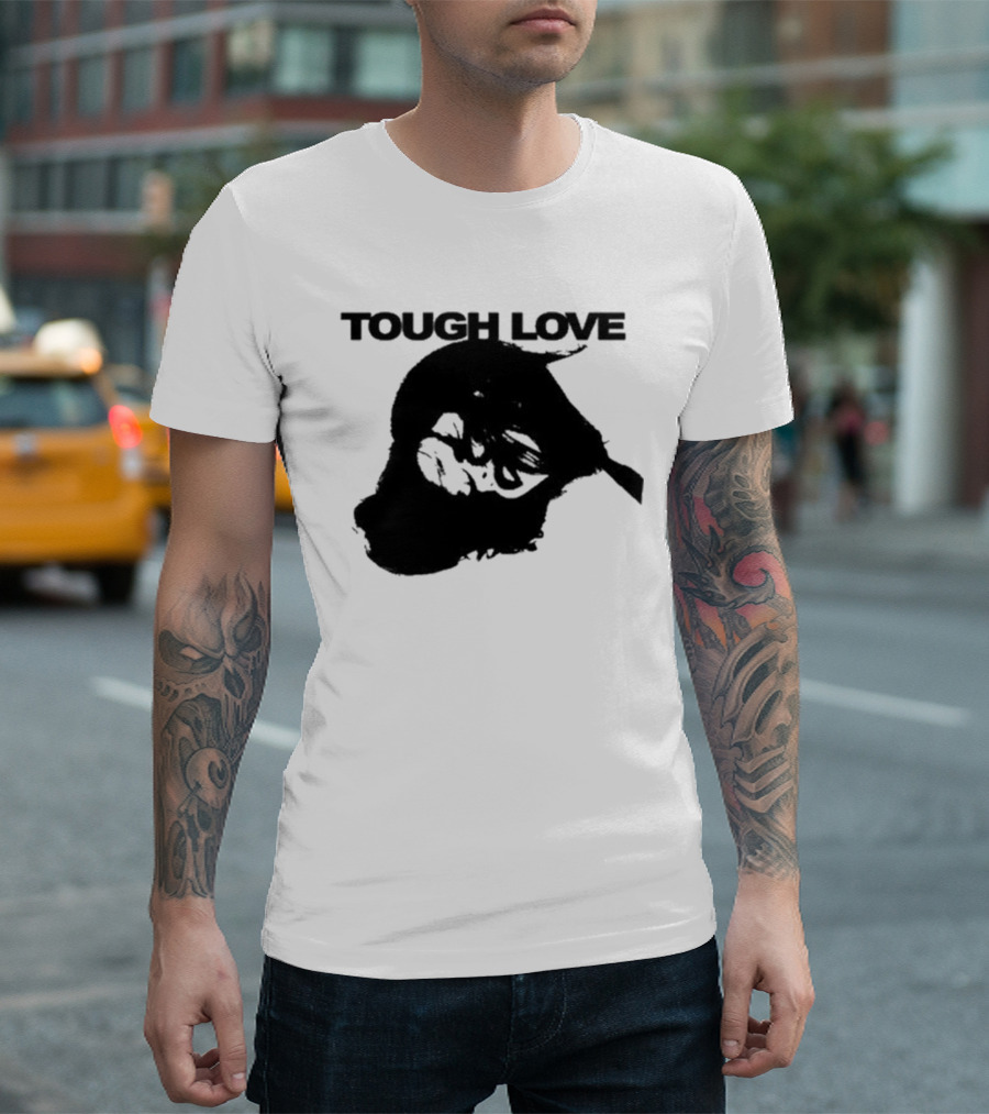 Tough Love Skull With Barbed Wire T-Shirt