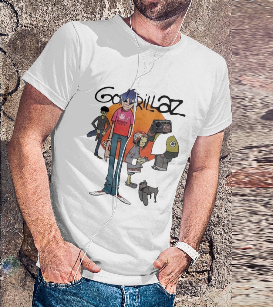 GORILLAZ 2026 Murdoc Niccals Noodle Russel Hobbs Band Shoot To Ill T-Shirt