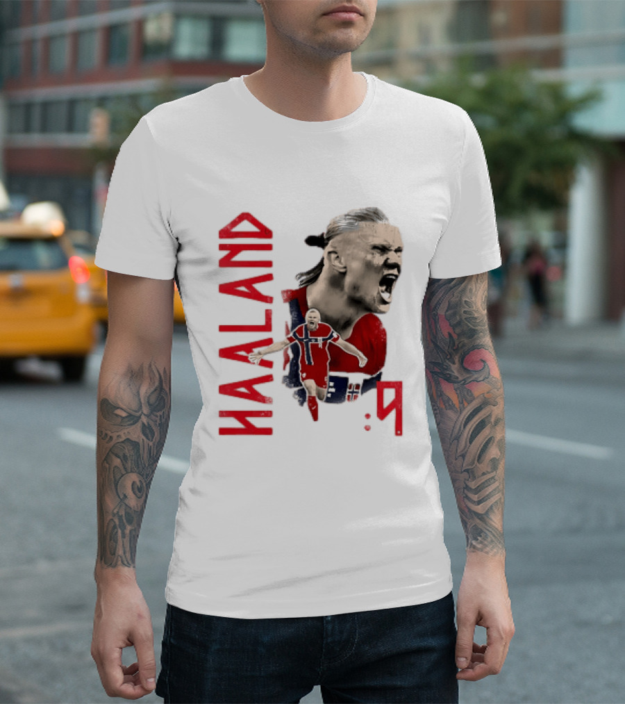 Haaland Norway National Soccer Star 9 T-Shirt