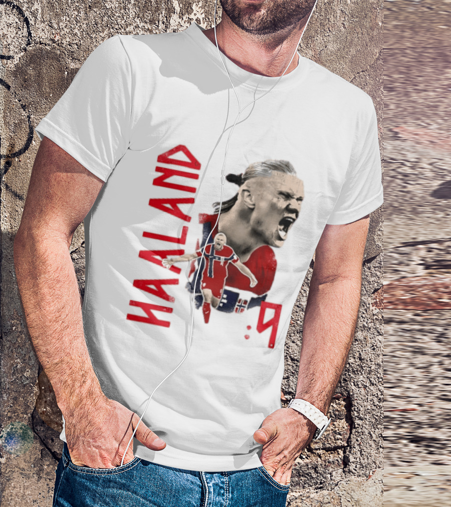 Haaland Norway National Soccer Star 9 T-Shirt