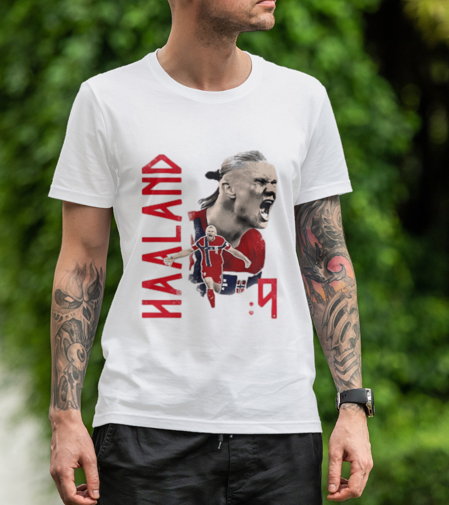 Haaland Norway National Soccer Star 9 T-Shirt