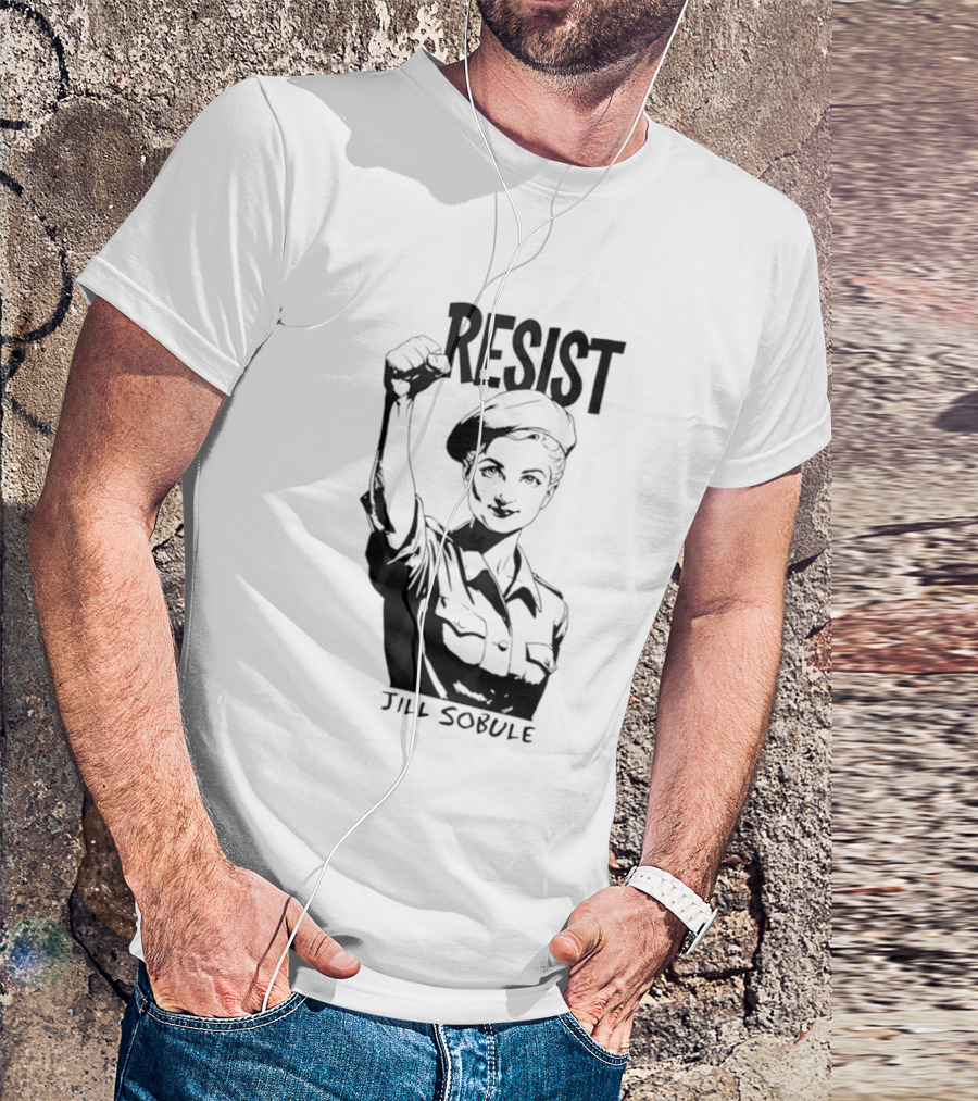 Resist Jill Sobule Empowerment Iconic Symbol Fist Raised T-Shirt