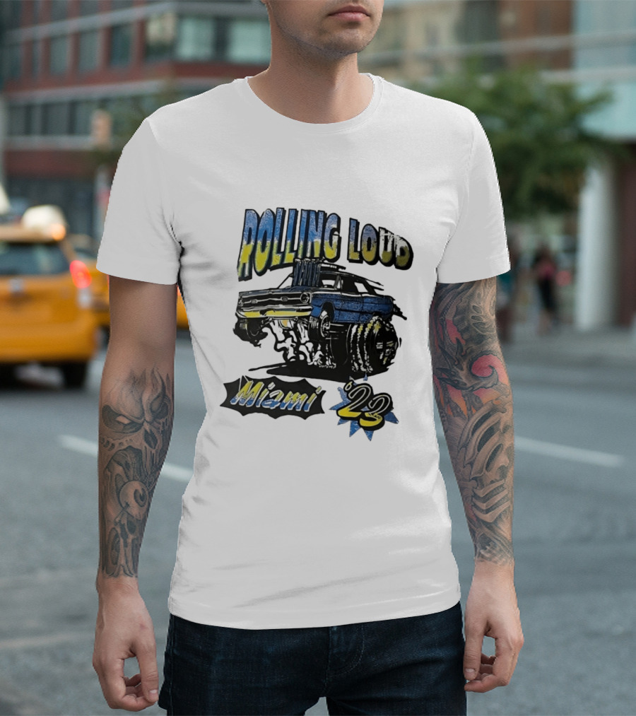Rolling Loud Miami 2023 Hydraulics Vintage Car T-Shirt