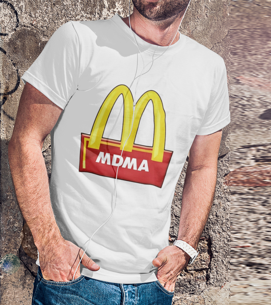 MDMA McDonald's Parody Golden Arches T-Shirt