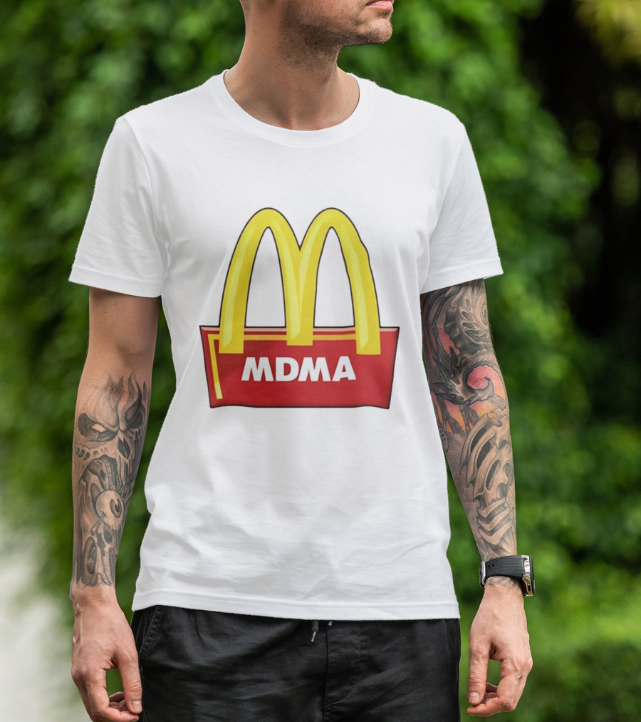 MDMA McDonald's Parody Golden Arches T-Shirt