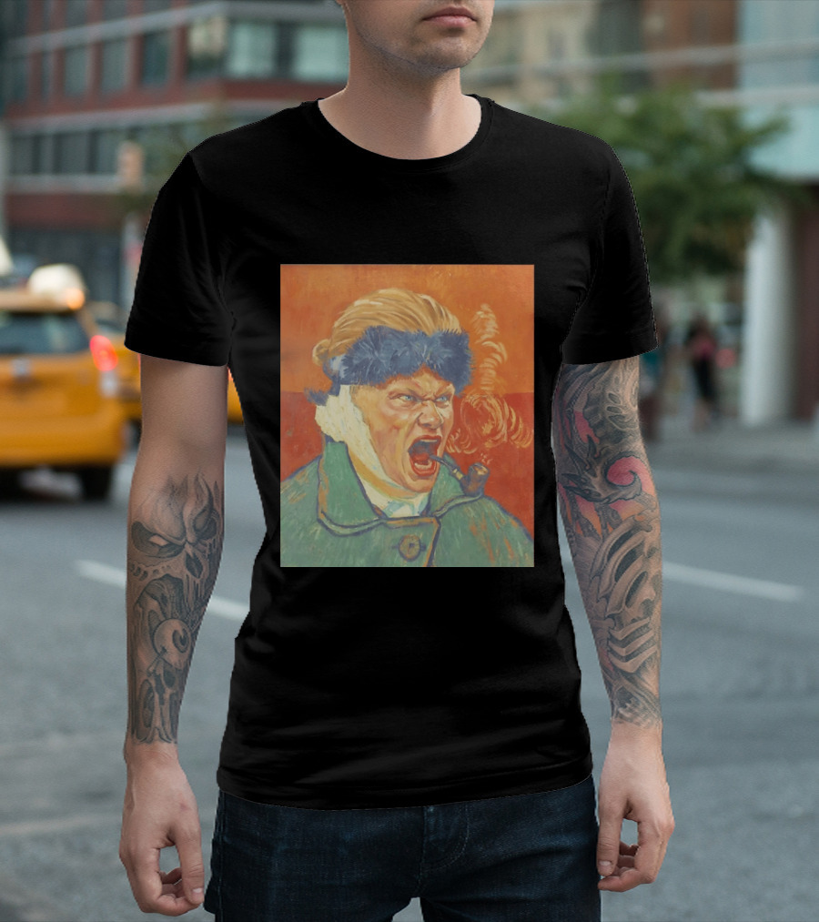 Erling Haaland Van Gogh Pipe Smoking T-Shirt