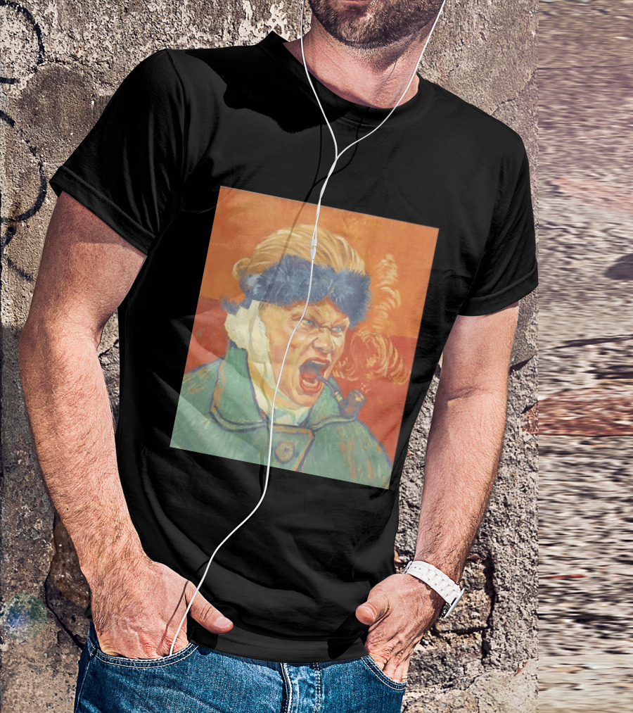 Erling Haaland Van Gogh Pipe Smoking T-Shirt