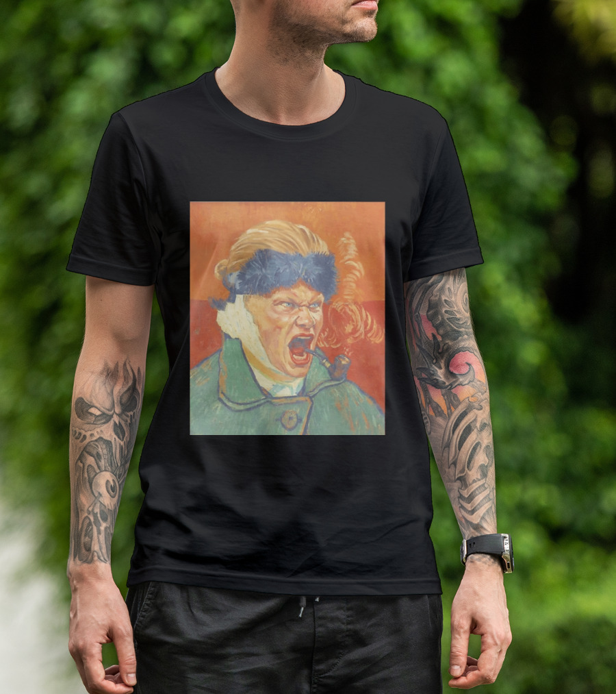 Erling Haaland Van Gogh Pipe Smoking T-Shirt