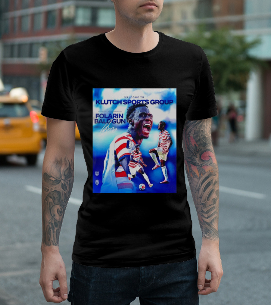 Folarin Balogun USMNT Monaco Welcome To Klutch Sports Group T-Shirt