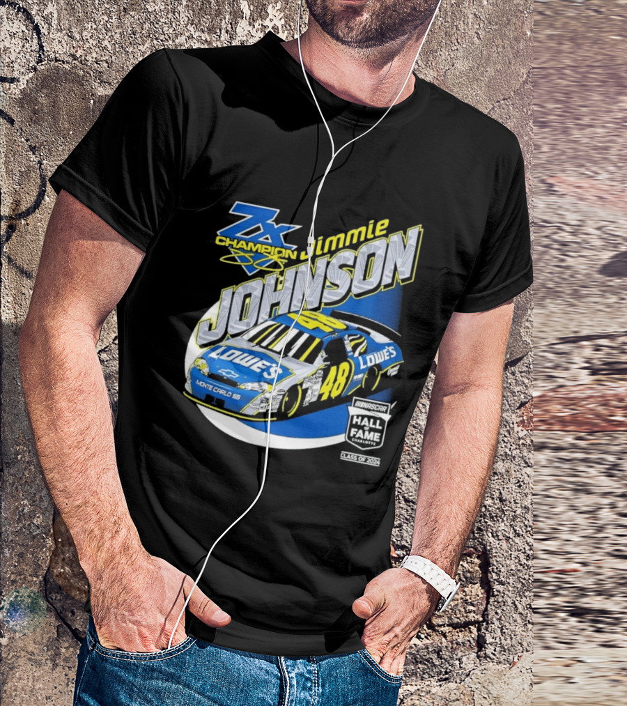 Jimmie Johnson 7X Champion Lowe's 48 NASCAR Hall Of Fame Class Of 2024 T-Shirt