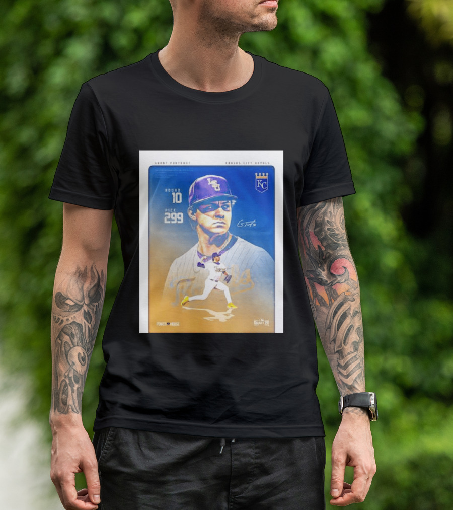 Grant Fontenot Kansas City Royals MLB Draft Round 10 Pick 299 T-Shirt