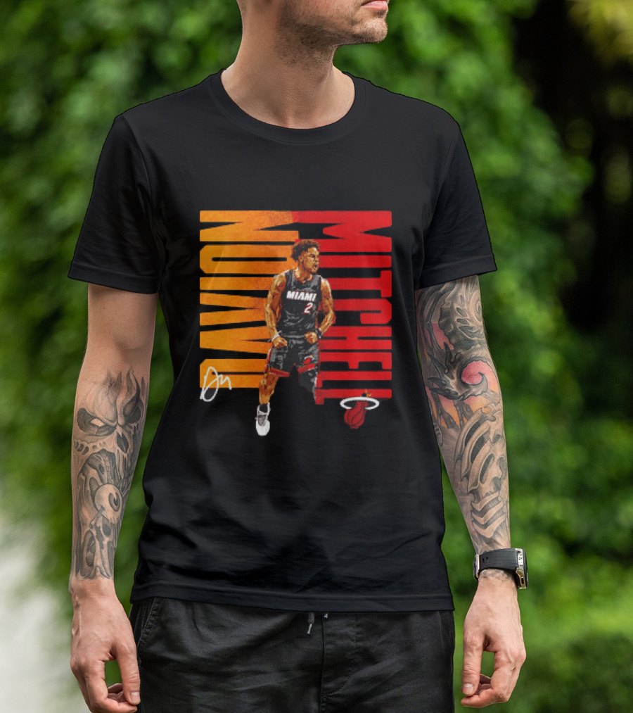 Davion Mitchell Miami Heat Number 2 Basketball Player T-Shirt