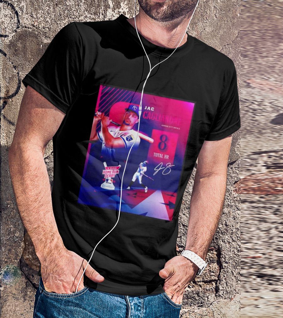 Jac Caglianone Kansas City Royals Home Run Derby 2026 8 Total HR T-Shirt