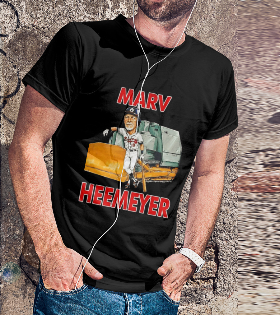 Marv Heemeyer Braves Player And Bulldozer Combo T-Shirt