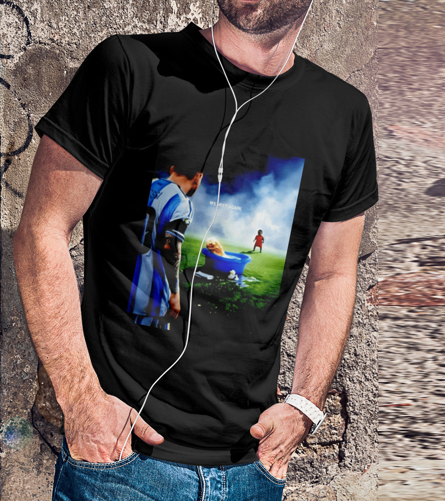 Messi X Lamine Yamal We Meet Again Argentina Spain Meme Football Scene T-Shirt