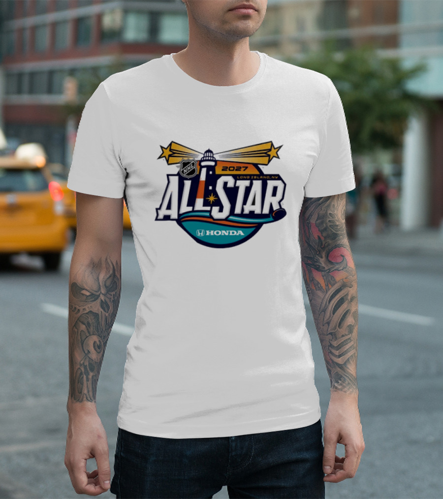 2027 NHL All Star Long Island Honda Lighthouse Stars T-Shirt