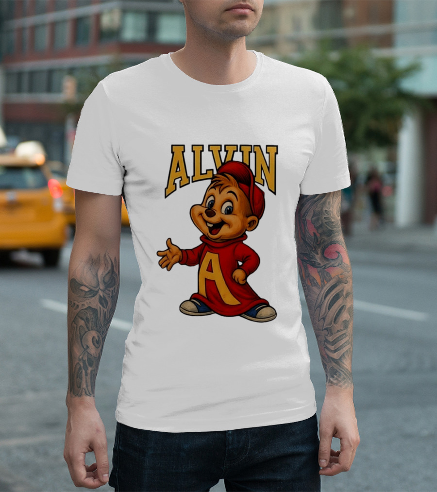 Alvin And The Chipmunks Alvin Character With Standing A T-Shirt