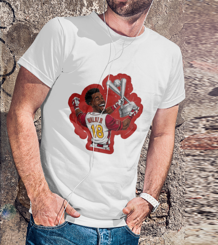 Jordan Walker 18 You Dont Boo Nobodies STL Victory Baseball Trophy T-Shirt