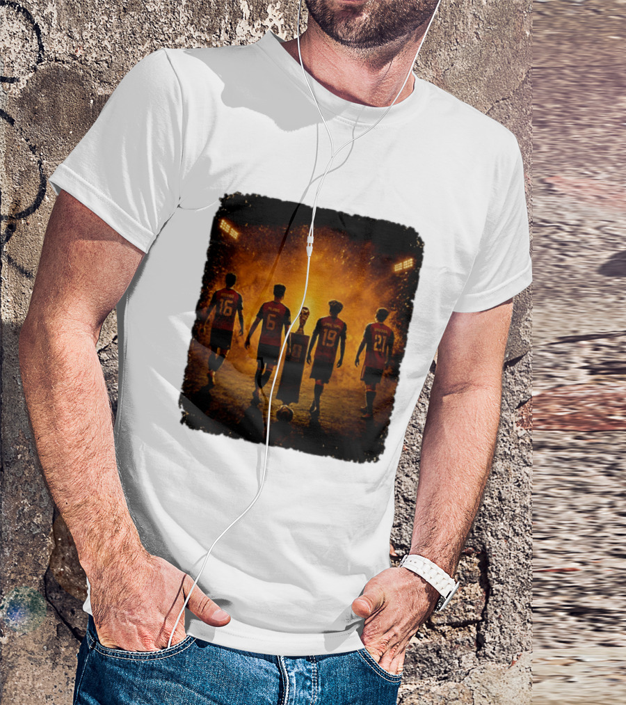 Spain National Football Team Rodrigo Merino Lamine Yamal Oyarzabal Trophy 2026 T-Shirt