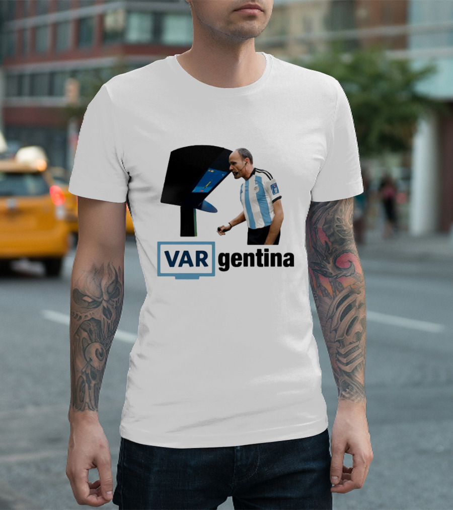 VAR Argentina Football Referee Interaction T-Shirt