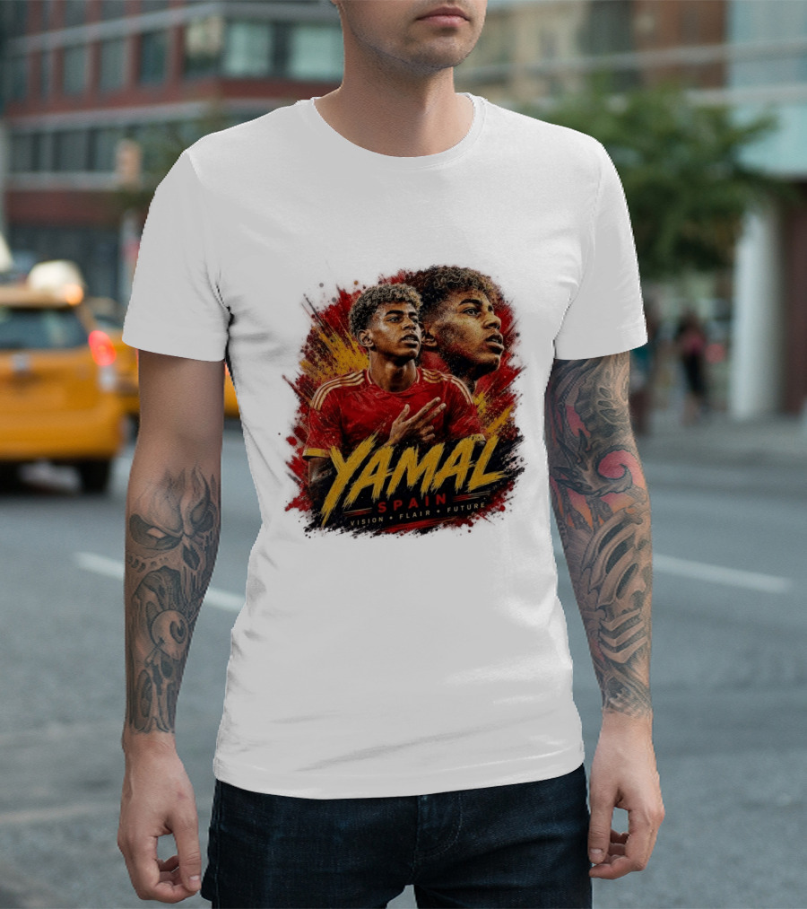 Yamal Spain Vision Flair Future Football T-Shirt