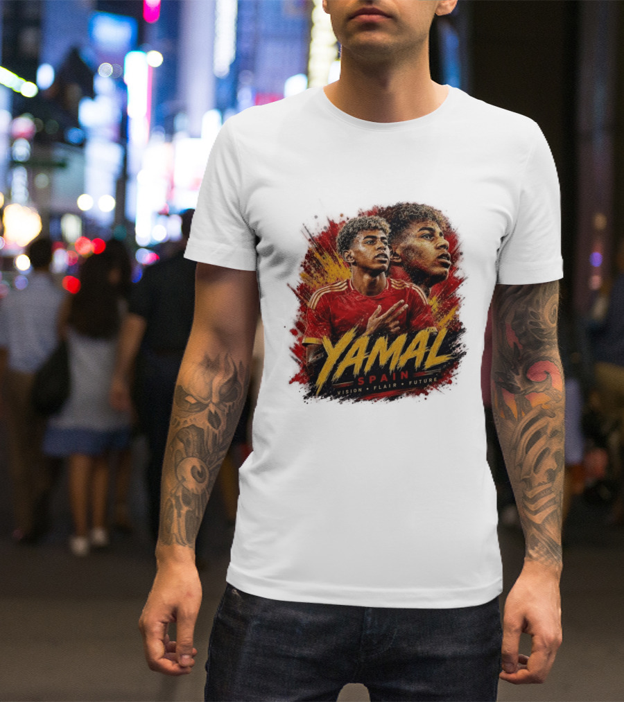Yamal Spain Vision Flair Future Football T-Shirt