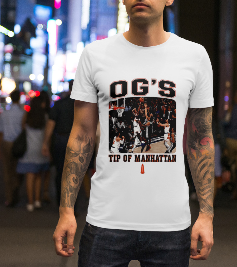OG's Tip Of Manhattan New York Basketball Scene T-Shirt