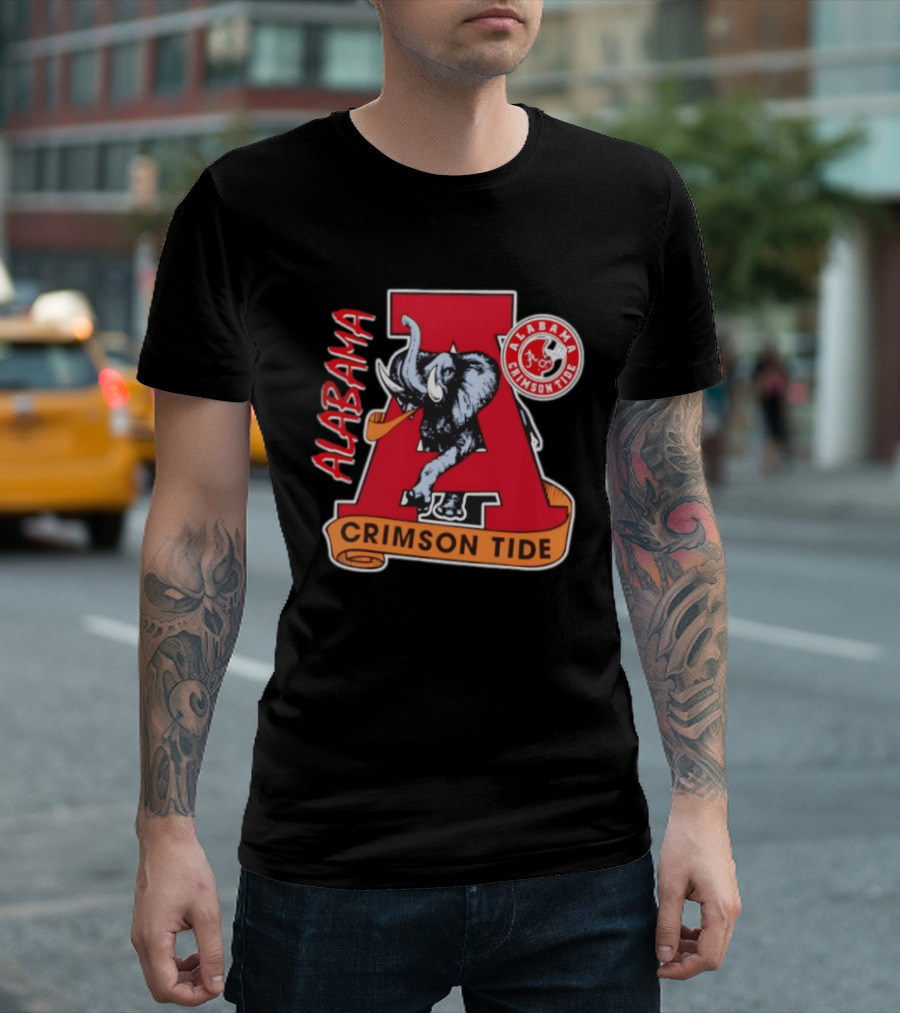 Alabama Crimson Tide Big Al Elephant NCAA Football T-Shirt