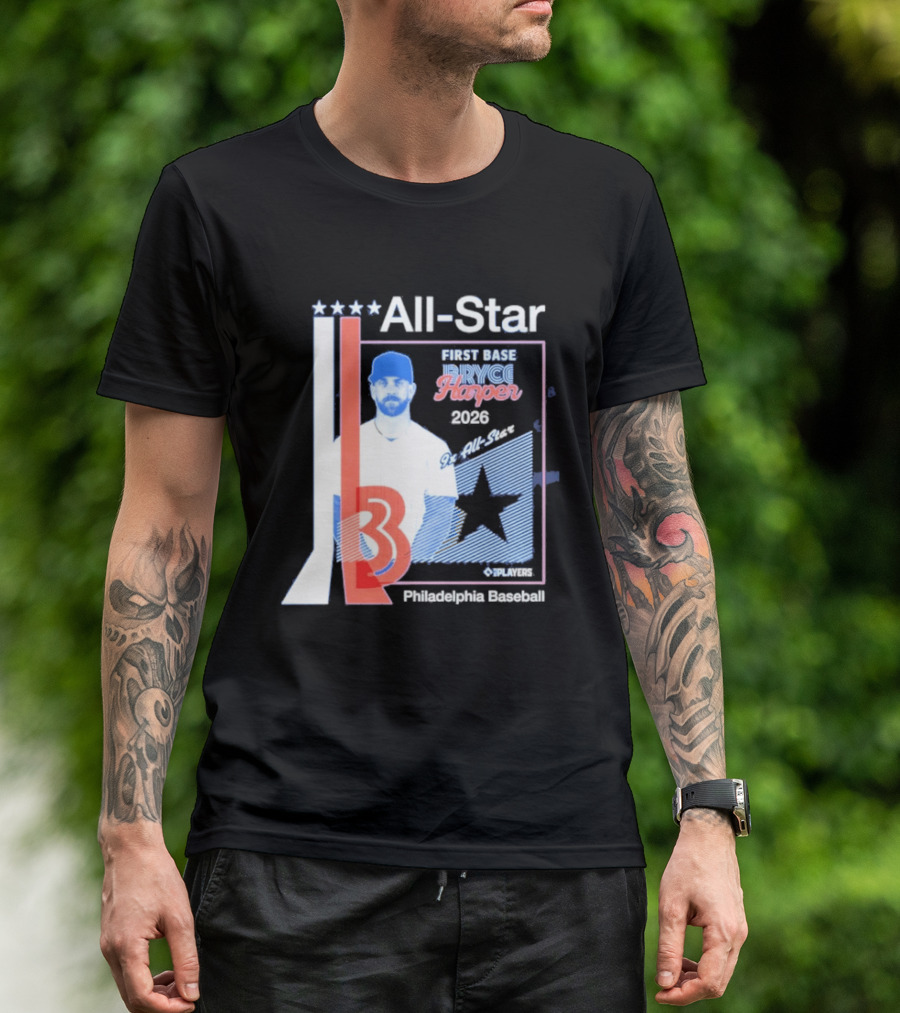 All Star Bryce Harper First Base 9x All Star 2026 Philadelphia Baseball T-Shirt