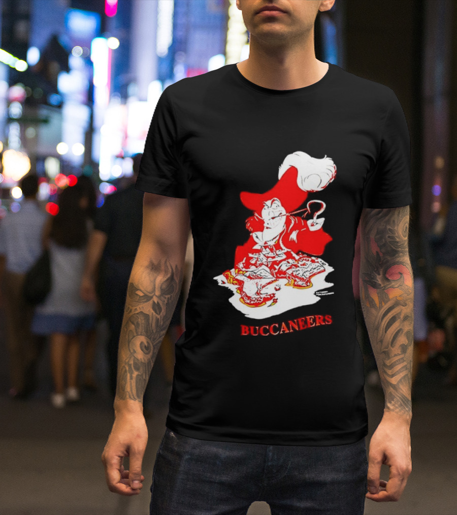 Captain Hook Buccaneers Pirate Tampa Bay T-Shirt