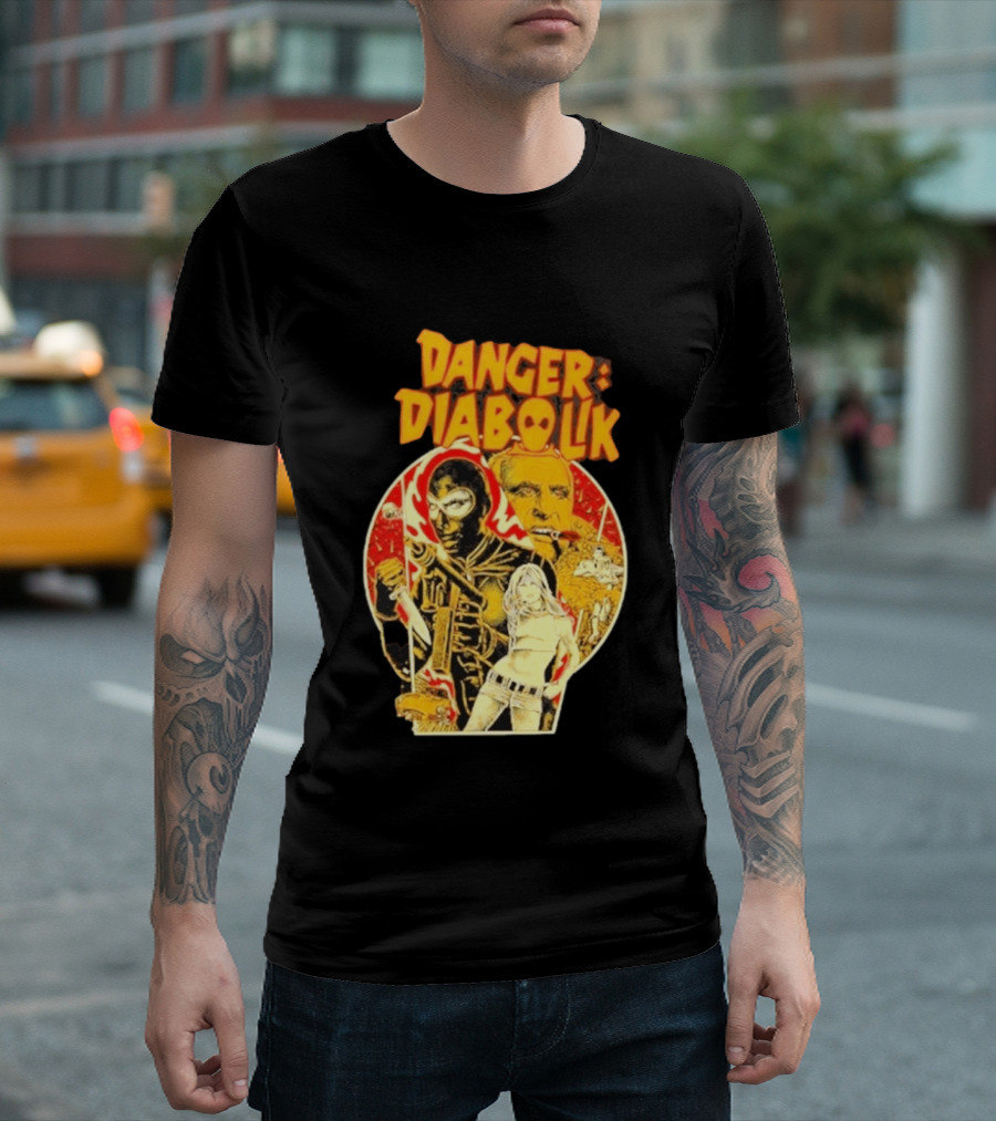 Danger Diabolik Italian Comic Mario Bava T-Shirt
