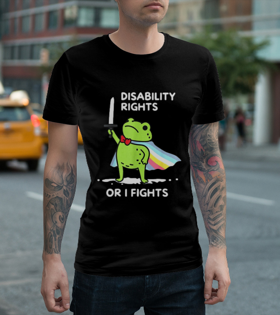 Disability Rights Frog Superhero Or I Fights T-Shirt