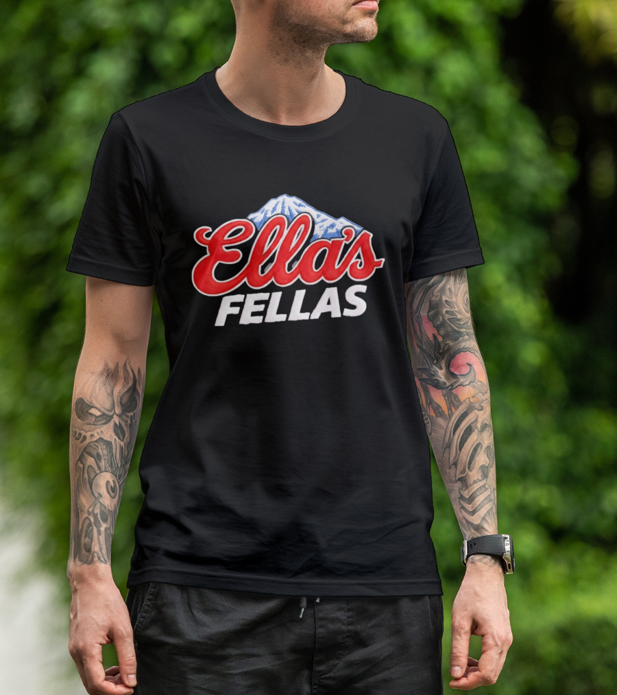 Ella's Fellas Mountain Country Music Lover T-Shirt