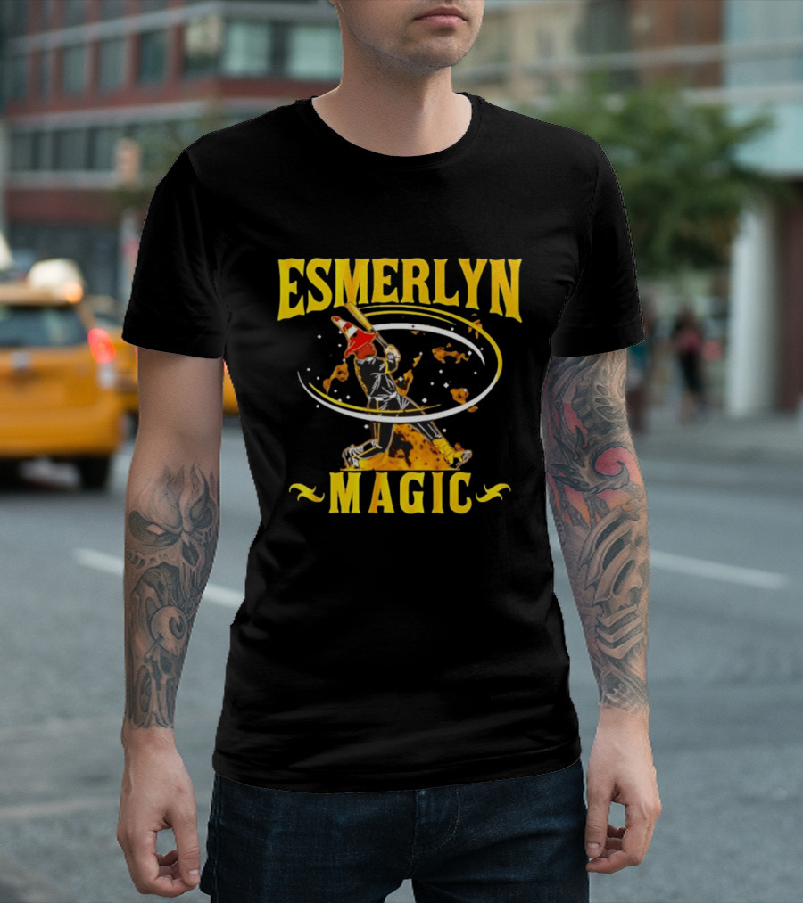 Esmerlyn Magic Baseball Players Association Swinging Batter T-Shirt