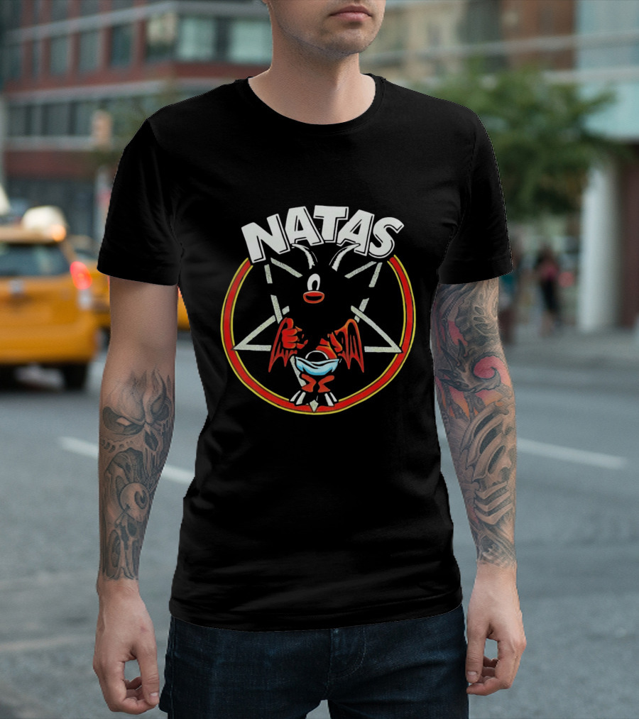 Natas Devil Thumbs Up Pentagram T-Shirt