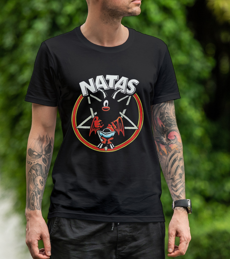 Natas Devil Thumbs Up Pentagram T-Shirt