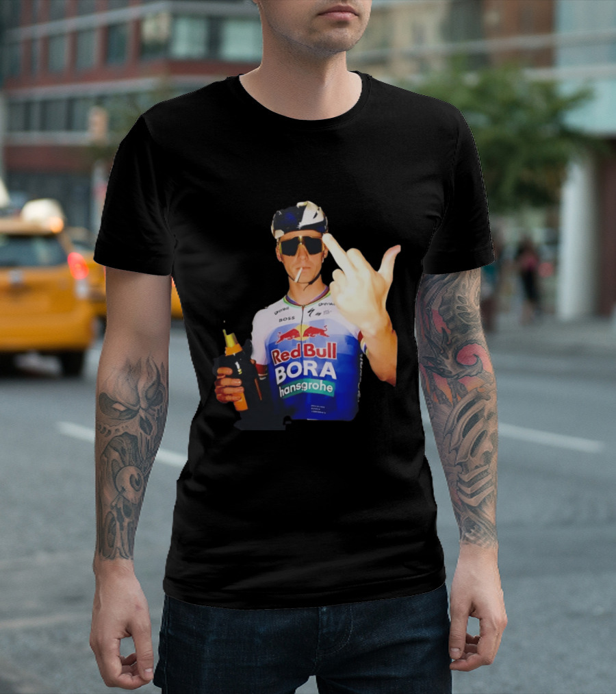 Remco Evenepoel Red Bull BORA Hansgrohe Smoking Gesture T-Shirt