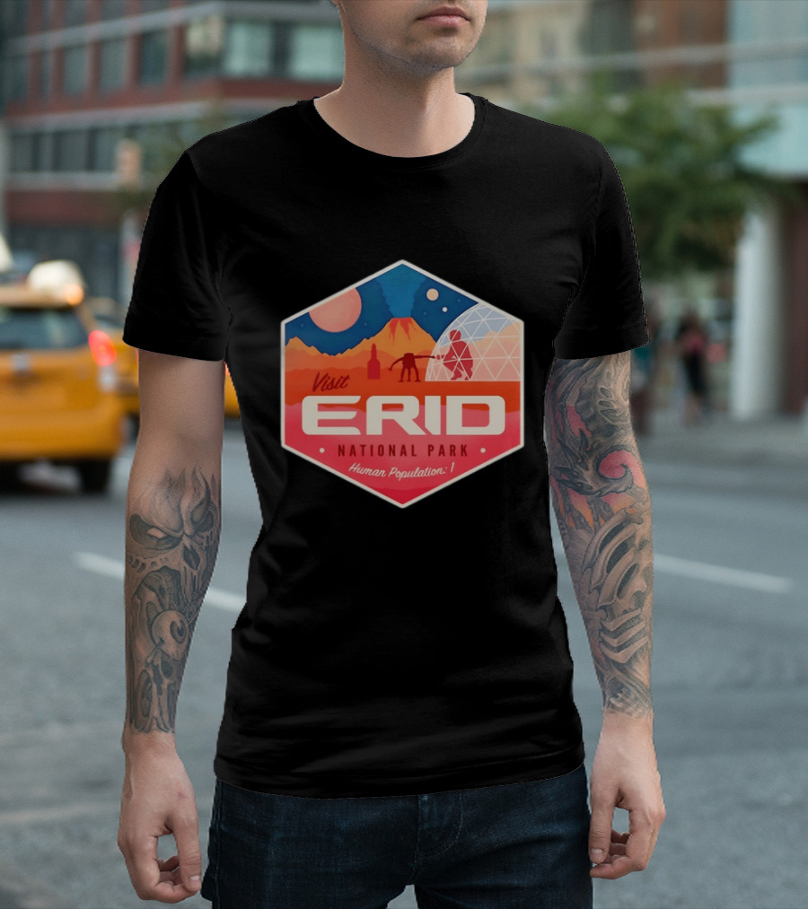 Rocky Alien Tau Ceti Visit Erid National Park Project Hail Mary Human Population One T-Shirt