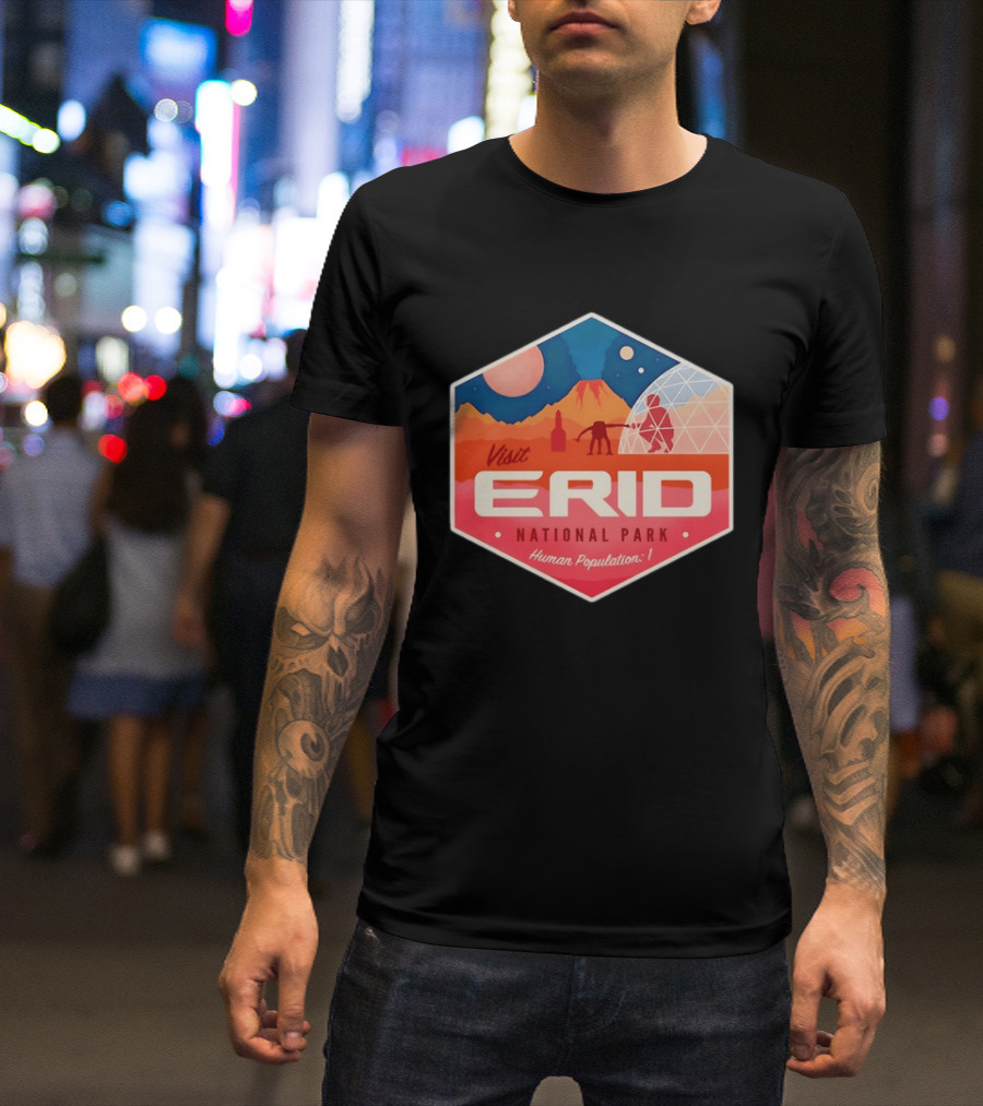 Rocky Alien Tau Ceti Visit Erid National Park Project Hail Mary Human Population One T-Shirt