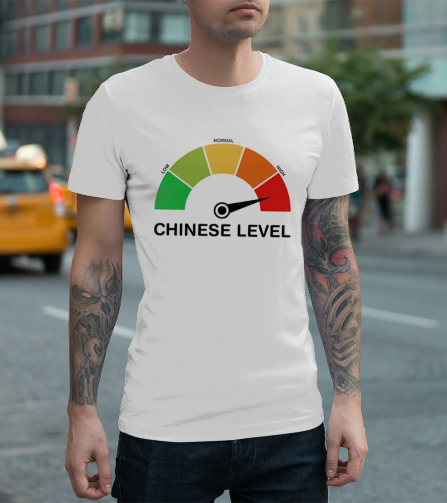 Chinese Level Meter Low Normal High Gauge T-Shirt
