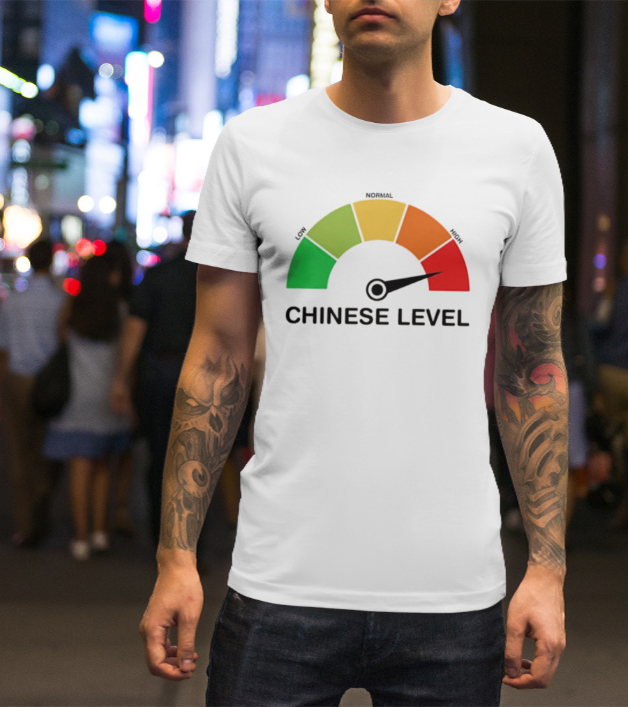 Chinese Level Meter Low Normal High Gauge T-Shirt