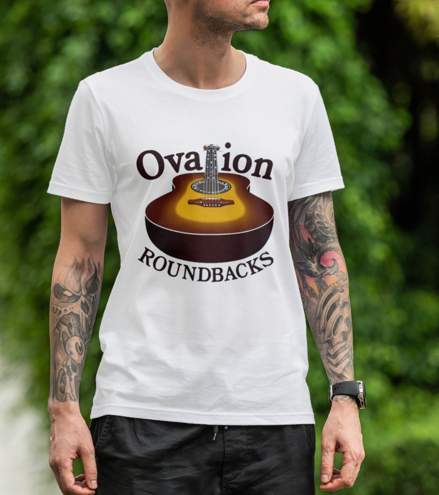 Ovation Roundbacks Acoustic Guitar Folk Music T-Shirt