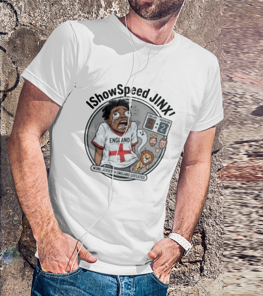 IShowSpeed Jinx England Vs Argentina Result Comic T-Shirt