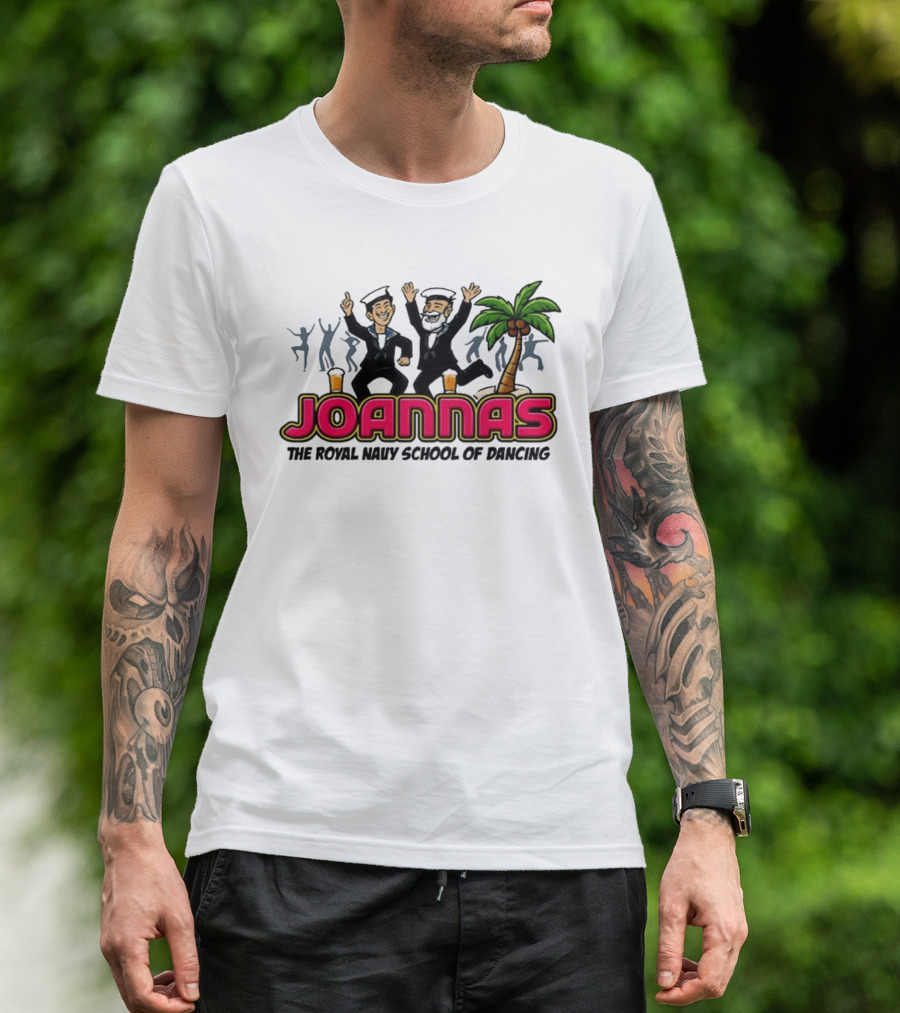 Joannas The Royal Navy School Of Dancing Tropical Palm Party Vibe T-Shirt