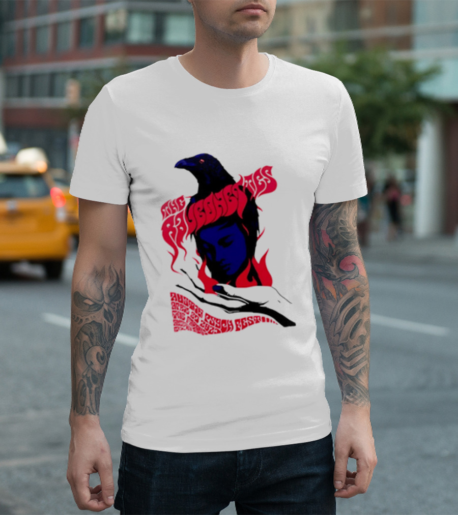 Raveonettes Austin Psych Fest Crow Fire Elements 2014 T-Shirt