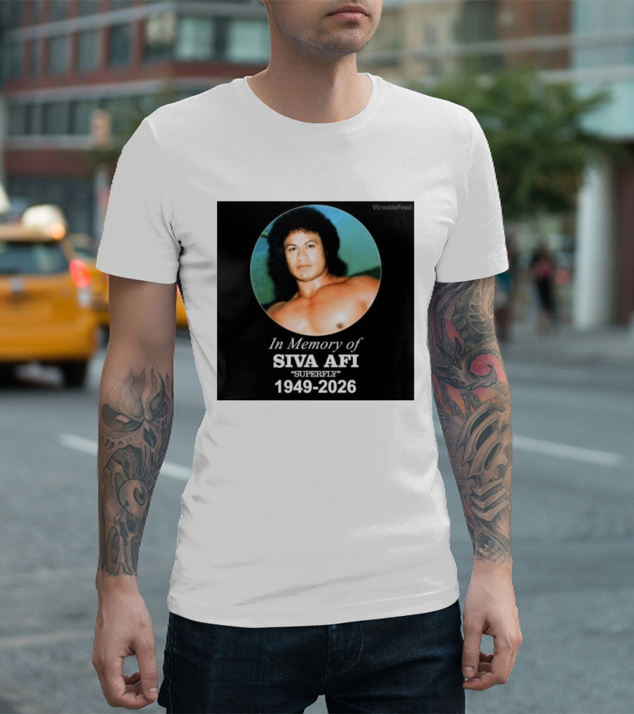 In Memory Of Siva Afi Superfly 1949 2026 WrestleFeed T-Shirt