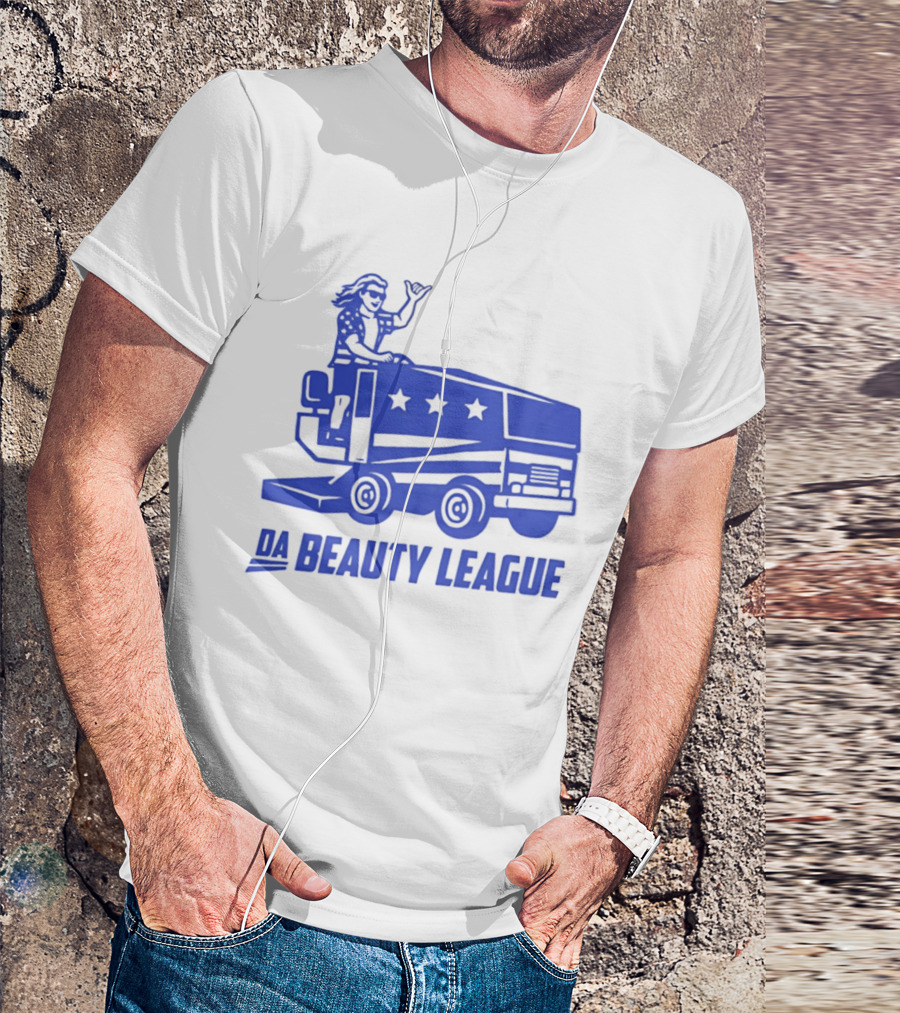 USA Wheels Zamboni Driver Da Beauty League Hockey T-Shirt