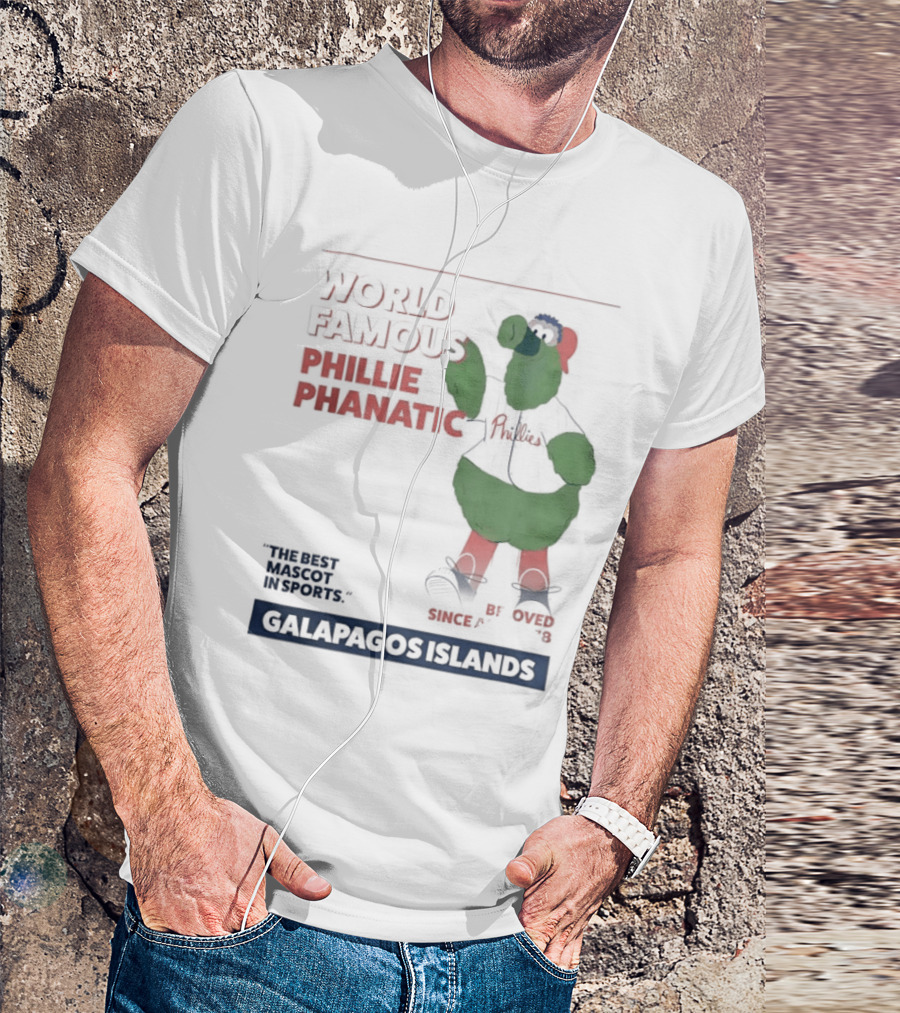 World Famous Phillie Phanatic Galapagos Islands April 1978 Phillies T-Shirt